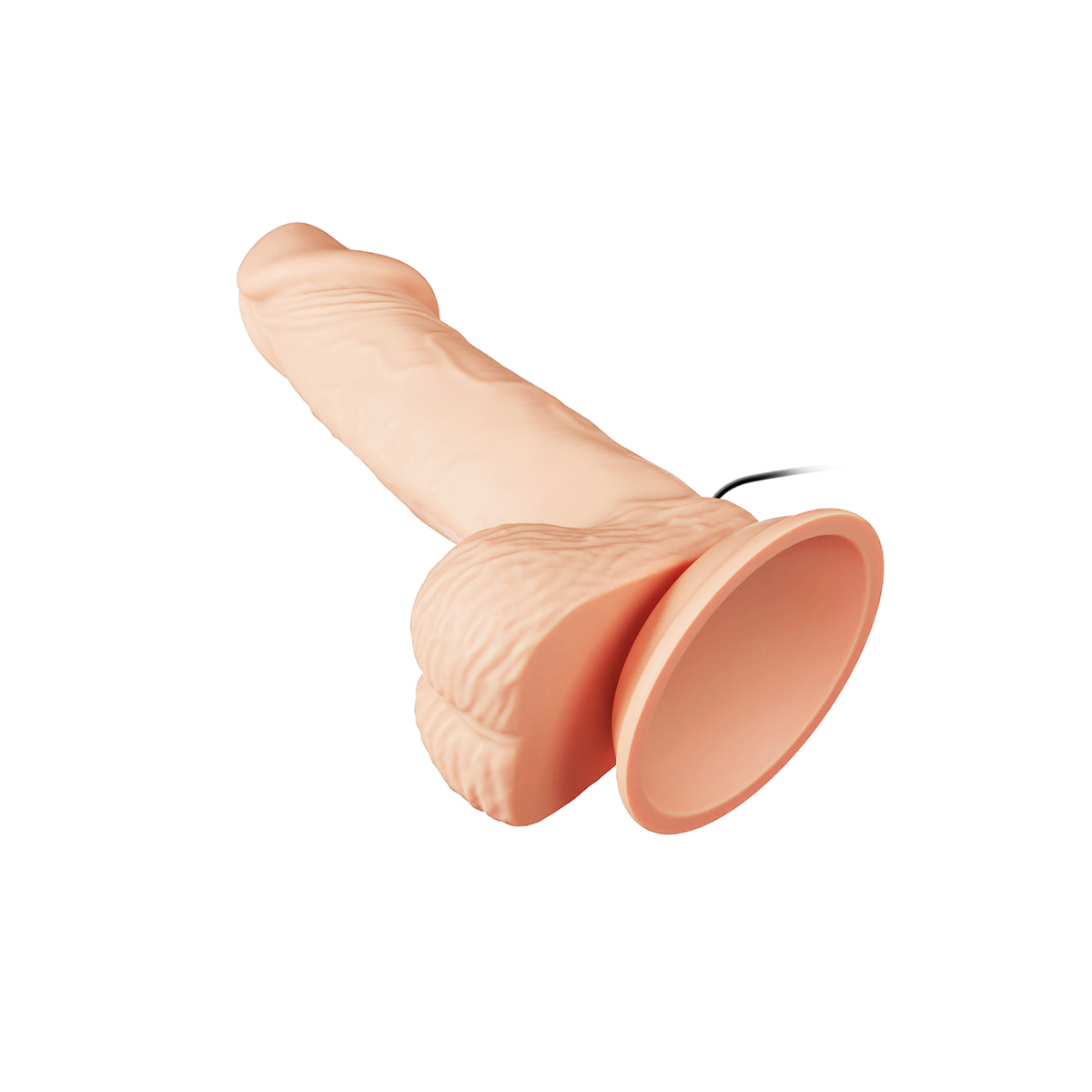Prótese Peniana Realística Multispeed com Glande Definida, Veias Salientes, Ventosa e Controle Remoto com Fio - LyBaile Beautiful Zebulon 7.6" | 14 x 4 cm - 8