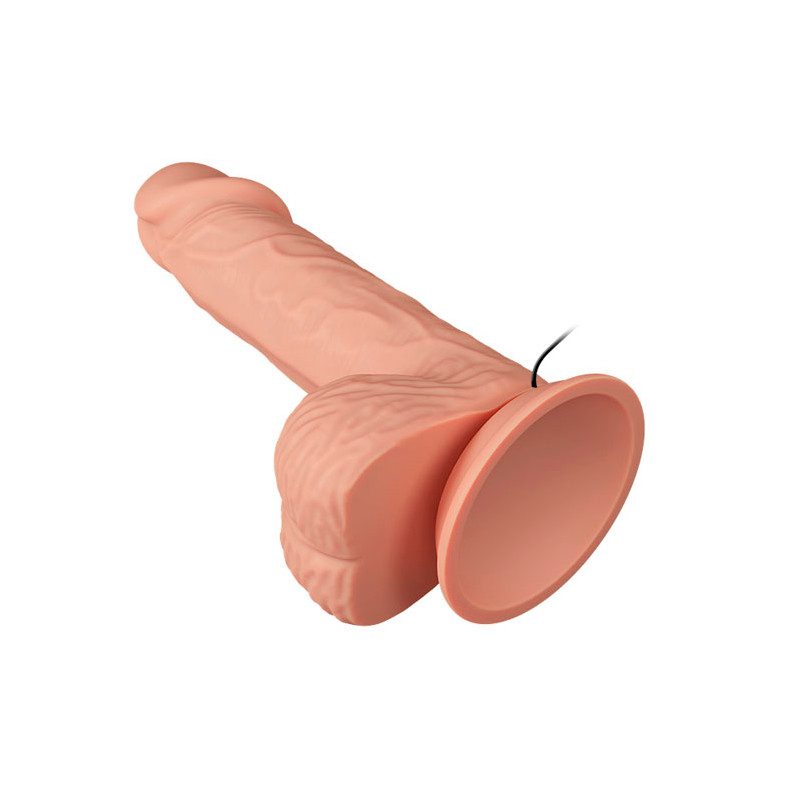 Prótese Peniana Realística com Multivelocidade, Glande Definida, Veias, Ventosa e Controle Remoto com Fio - Beautiful Catoplespas 8.1| 14,5 x 3,7 cm - 2