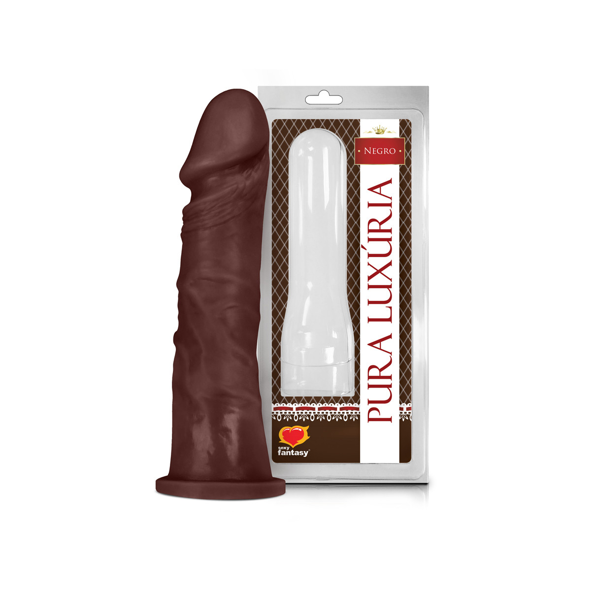 Prótese Peniana Realística em PVC Atóxico com Base Achatada - Pura Luxúria | 16,8 x 3,6 cm | Disponível em 4 Cores - 9