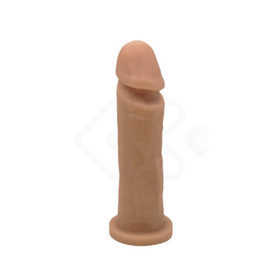 Foto 2 do produto Prótese Peniana Realística em PVC Atóxico com Glande Definida, Leves Texturas de Veias e Base Achatada - Pura Luxúria | 16 x 3,9 cm