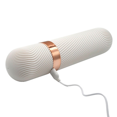 Foto 6 do produto Prótese Peniana Realística Recarregável com Auto Aquecimento e 7 Modos de Movimentos Vai e Vem - Sex Massage | 12 x 3,5 cm