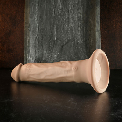 Foto 4 do produto Prótese Peniana Realística em Silicone com 8 Modos de Vibração, 3 Velocidades de Impulso, Ventosa e Recarregável - Evolved In Thrust We Trust Light | 18,5 x 4,6 cm