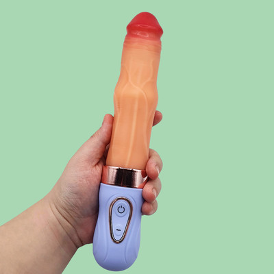 Foto 8 do produto Prótese Peniana em Silicone com Anel Massageador em 6 Níveis, 9 Modos de Vibração, Função Aquecimento e Recarregável - SI Big Machine | 15,5 x 3,5 cm | Disponível em 2 Cores