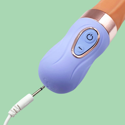 Foto 7 do produto Prótese Peniana em Silicone com Anel Massageador em 6 Níveis, 9 Modos de Vibração, Função Aquecimento e Recarregável - SI Big Machine | 15,5 x 3,5 cm | Disponível em 2 Cores