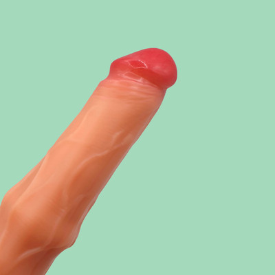 Foto 5 do produto Prótese Peniana em Silicone com Anel Massageador em 6 Níveis, 9 Modos de Vibração, Função Aquecimento e Recarregável - SI Big Machine | 15,5 x 3,5 cm | Disponível em 2 Cores