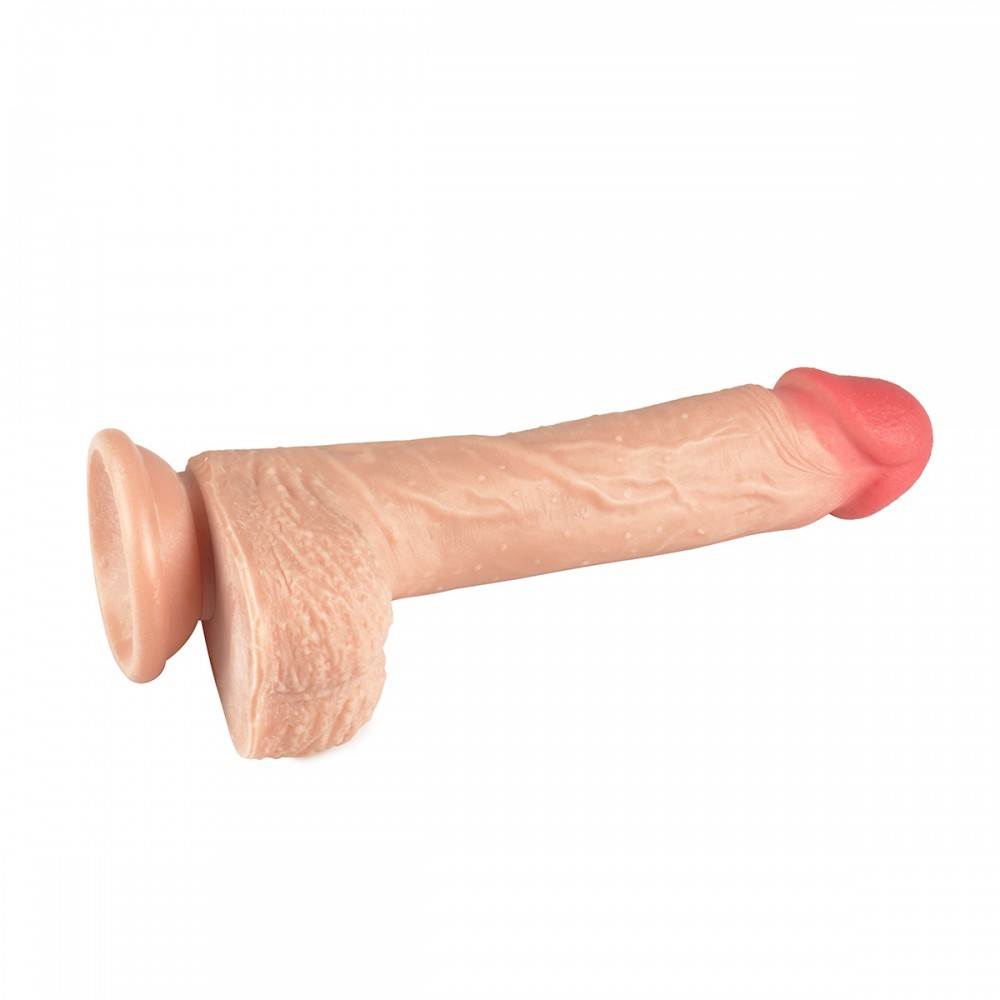 Prótese Peniana Realística em Silicone Macio, com Escroto, Texturas e Ventosa - Vip Mix | 16 x 3,3 cm - 5