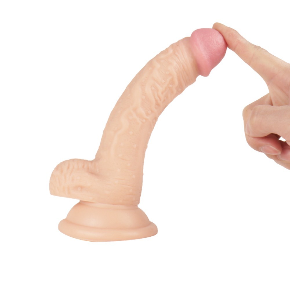 Prótese Peniana Realística em TPE, com Escroto, Texturas e Ventosa - Vip Mix | 13 x 3 cm - 4