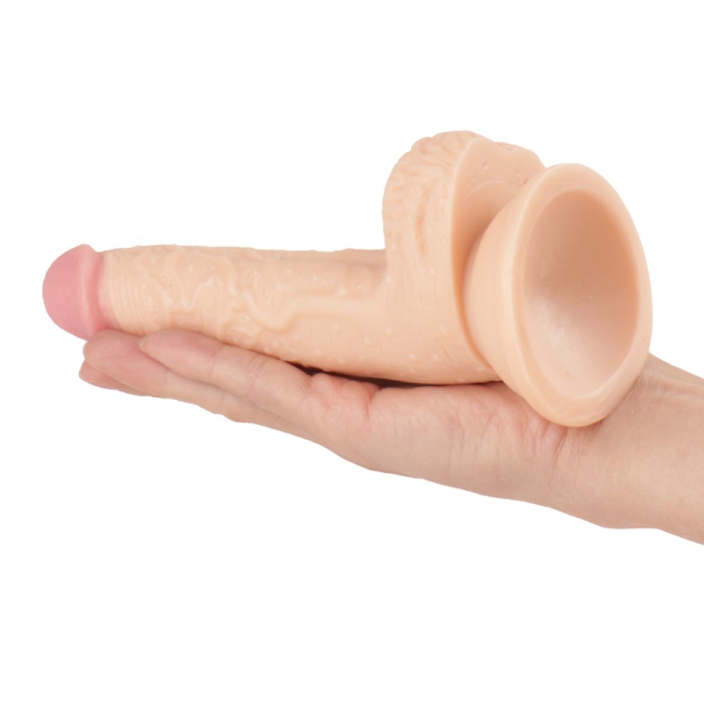 Prótese Peniana Realística em TPE, com Escroto, Texturas e Ventosa - Vip Mix | 13 x 3 cm - 6