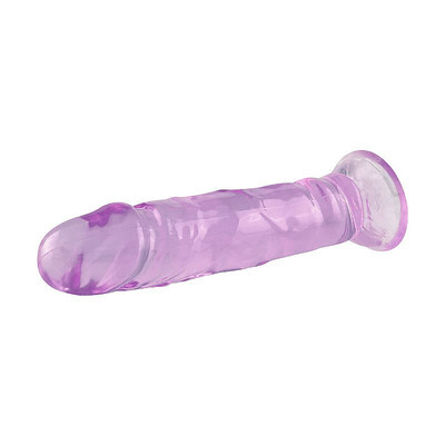Foto 3 do produto Prótese Peniana Realística em TPE Transparente com Glande, Veias e Ventosa - SI | 11 x 2,7 cm