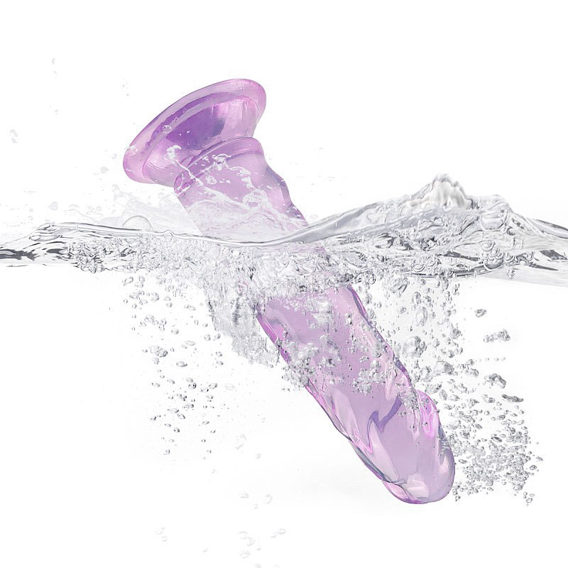 Prótese Peniana Realística em TPE Transparente com Glande, Veias e Ventosa - SI | 11 x 2,7 cm - 6