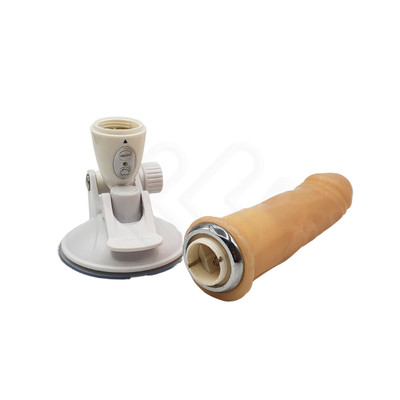 Foto 3 do produto Prótese Peniana Realística com Ventosa na Base e 12 Modos de Vibração - Black Cherry Wall Mount Dildo 7 | 15 x 3,7 cm