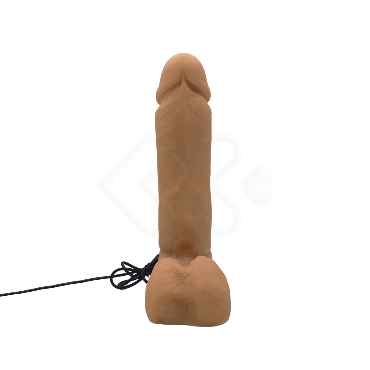 Prótese Peniana Realística com Ventosa na Base, Vibração Multivelocidade e Controle Remoto com Fio - Pura Luxúria | 17,5 x 4,9 cm - 6