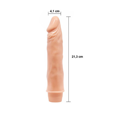 Foto 7 do produto Prótese Peniana Realística com Vibração Multivelocidade - Barbara Let Me Thrill You Softly Dwanf 8.3 | 18 x 4,1 cm