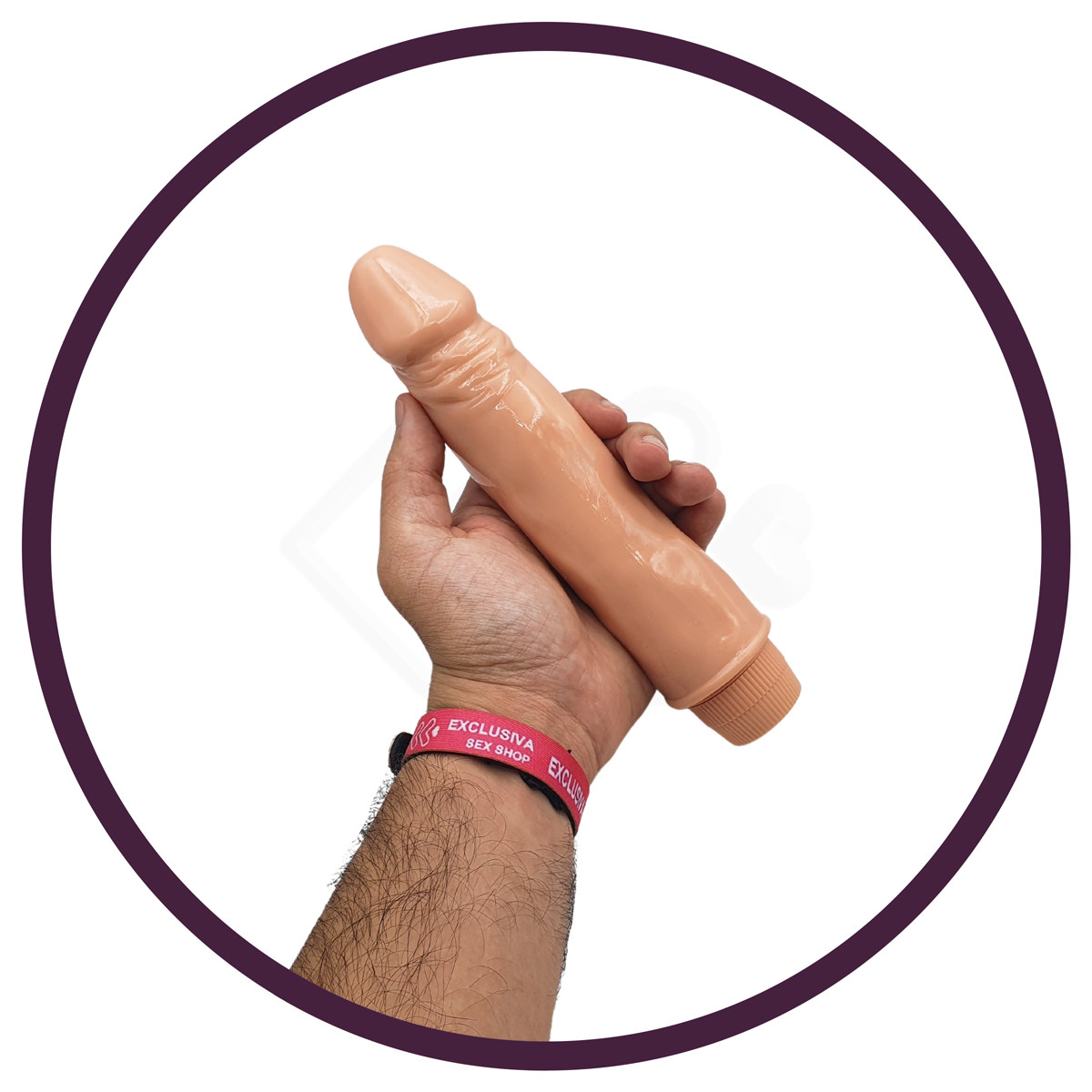 Prótese Peniana Realística com Vibração Multivelocidade - Barbara Let Me Thrill You Softly Dwanf 8.3 | 18 x 4,1 cm - 8