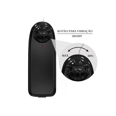 Foto 8 do produto Prótese Peniana Realística com Vibração Multivelocidade e Base em Ventosa - LyBaile American Stong and Brave Man |Disponível em 2 Cores