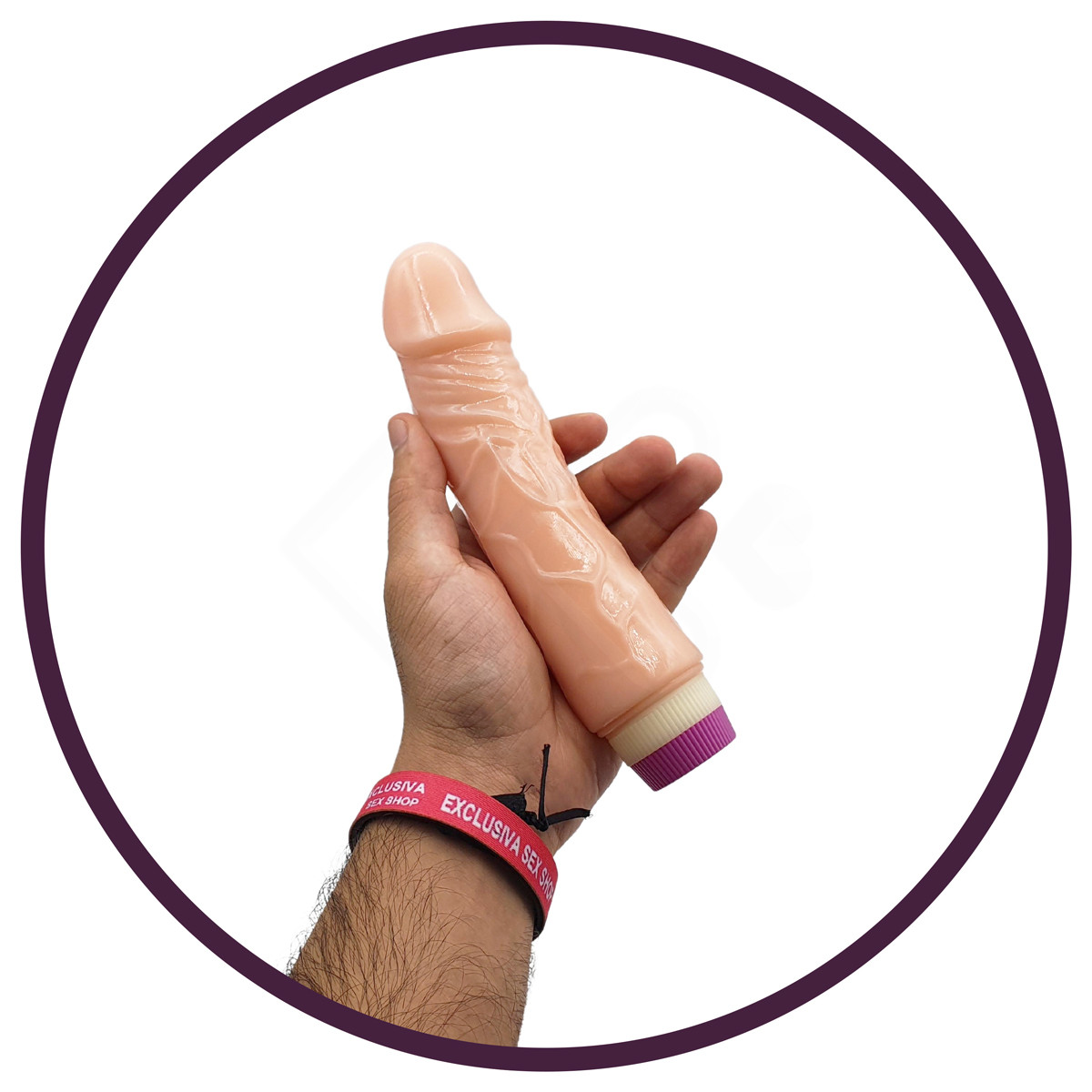 Prótese Peniana Realística com Vibração Multivelocidade - Waves Of Pleasure Fantasy | 15,3 x 3,6 cm - 5