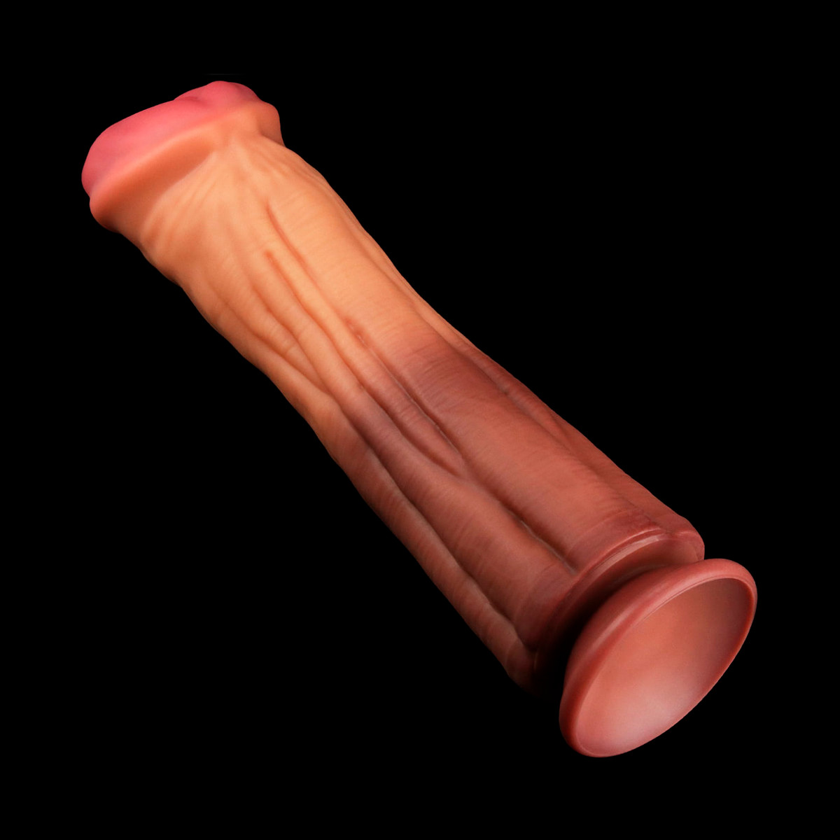 Prótese Peniana em Silicone para Fisting com Textura e Ventosa - Lovetoy Nature Cock 12" | 28 x 7,5 cm - 3
