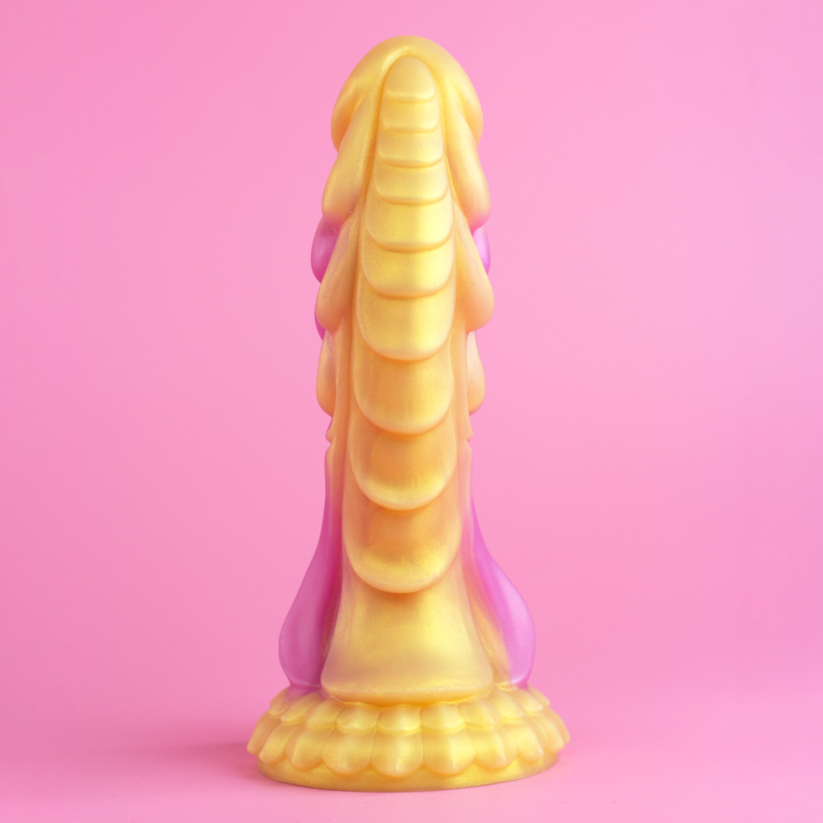 Prótese Peniana em Silicone Premium com Glande Definida, Texturas, Elevações e Base Ventosa - Laphiving Mustang Monstro | 19 x 6,4 cm - 4