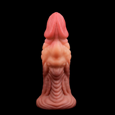 Foto 2 do produto Prótese Peniana em Silicone Texturizado com Curvatura, Glande Saliente e Ventosa - Lovetoy Nature Cock 7.0" | 16 x 5,3 cm
