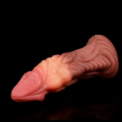 Foto 4 do produto Prótese Peniana em Silicone Texturizado com Curvatura, Glande Saliente e Ventosa - Lovetoy Nature Cock 7.0" | 16 x 5,3 cm