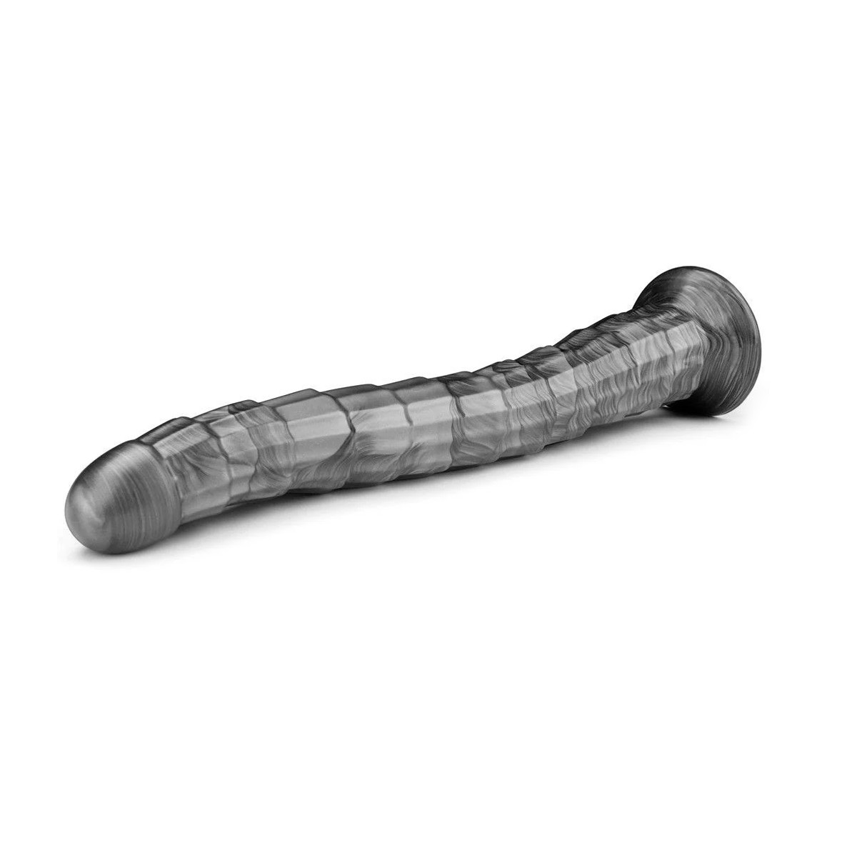 Prótese Peniana com Texturas em Camada, Feito de PVC Macio, 10 Modos de Vibração e Recarregável - Lovetoy Vibrax Slider | 36 x 4,5 cm - 2