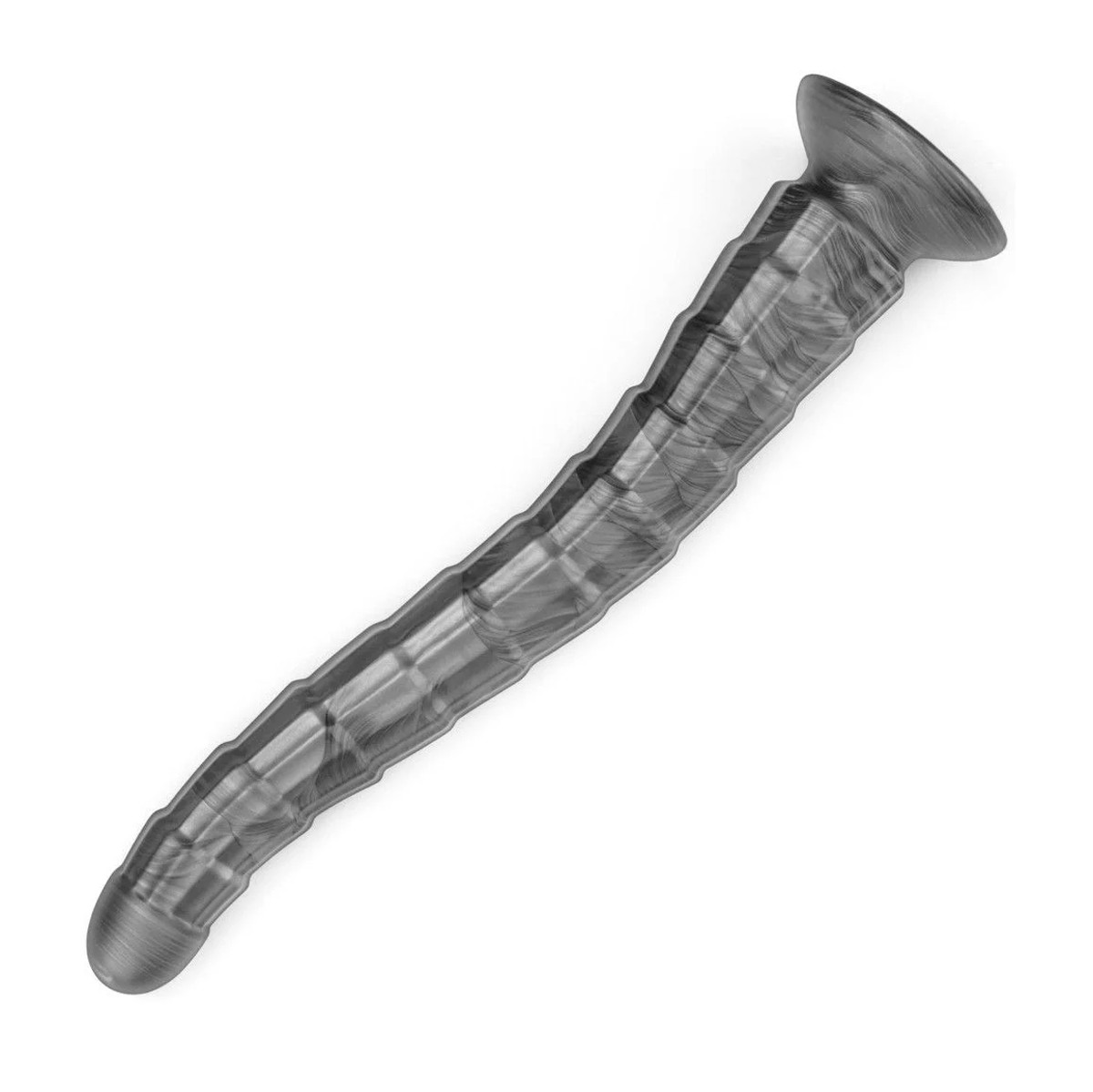 Prótese Peniana com Texturas em Camada, Feito de PVC Macio, 10 Modos de Vibração e Recarregável - Lovetoy Vibrax Slider | 36 x 4,5 cm - 3