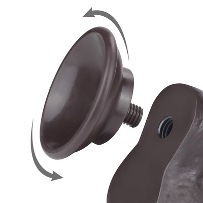 Foto 10 do produto Prótese Peniana em TPE com Glande Definida, Escroto, Vertebra e Ventosa Removível - LoveToy Sliding-Slin Dong 8.0'' | 13,5 x 3,8 cm | Disponível em 3 Cores