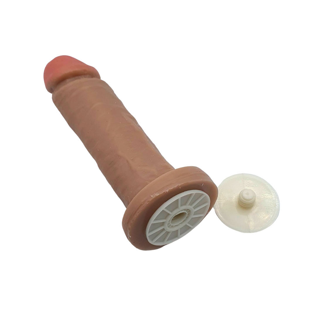 Prótese Peniana em TPE com Glande Definida, Veias e Encaixe para Cinta Peniana - Magic Sexy | 18 x 4,4 cm | Disponível em 3 Cores - 5