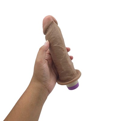 Prótese Peniana em TPE com Glande Definida, Veias e Vibração Multivelocidade - Magic Sexy | 18,5 x 4,4 cm | Disponível em 3 Cores