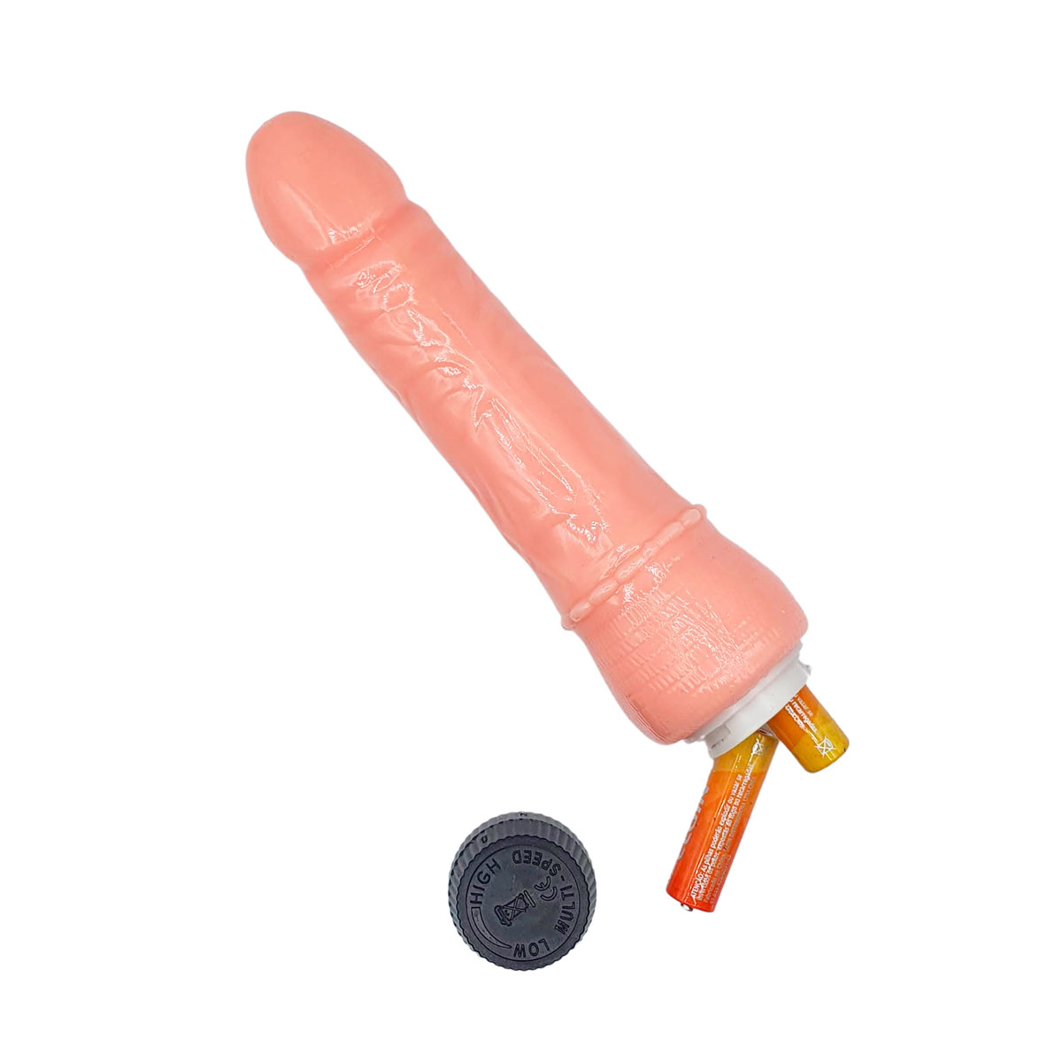 Prótese Peniana em TPE Macio com Texturas de Veias e Vibração Multivelocidade - Prince III | 17,5 x 5 cm - 3