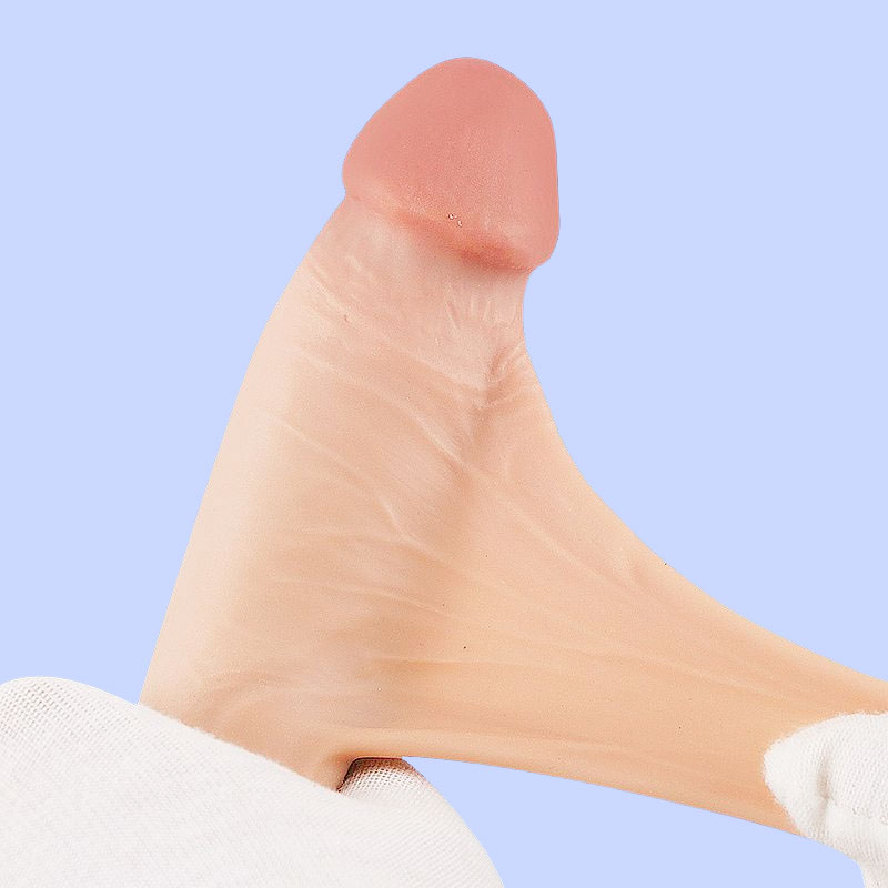 Prótese Peniana em TPE Super Realística com Dupla Camada, Glande, Veias Salientes, Escroto e Ventosa Removível - Mr. Switch | 14 x 4 cm - 4