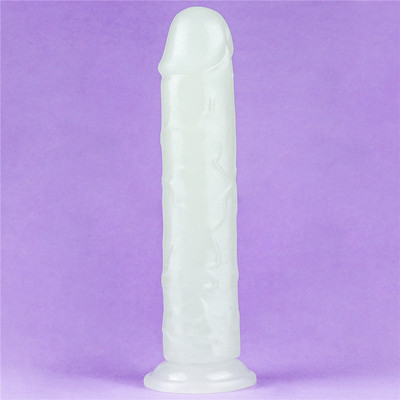 Prótese Peniana em TPE com Ventosa e Efeito Fosforescente - Lovetoy Lumino Play 8.0 | 19,5 x 4 cm