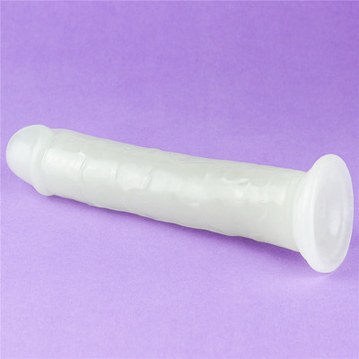 Foto 3 do produto Prótese Peniana em TPE com Ventosa e Efeito Fosforescente - Lovetoy Lumino Play 8.0 | 19,5 x 4 cm