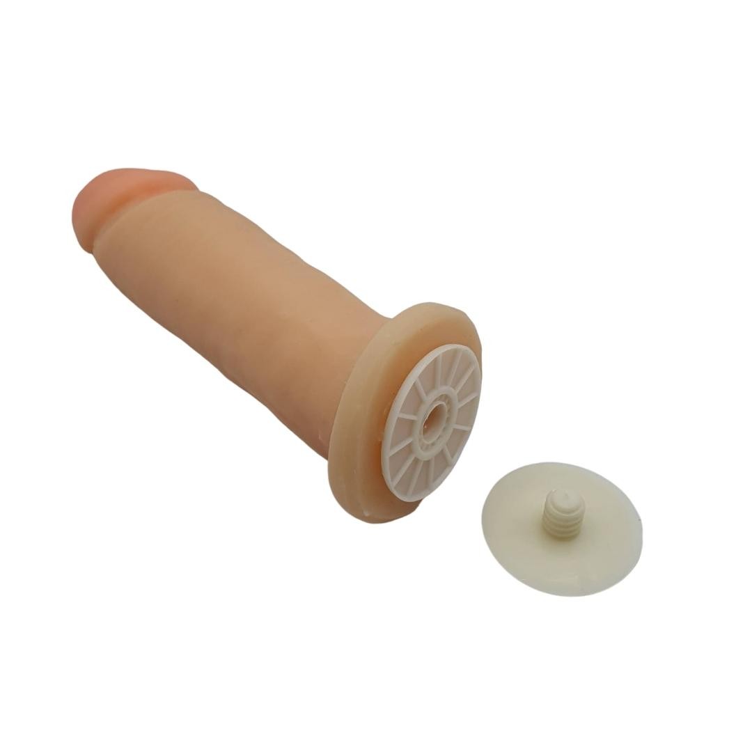 Prótese Peniana em TPR com Glande Definida, Veias, Vértebra e Encaixe para Cinta Peniana - Magic Sexy | 18,5 x 4,4 cm | Disponível em 3 Cores - 3