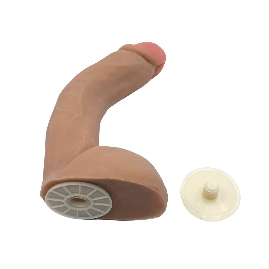 Prótese Peniana em TPR com Glande, Veias, Escroto, Vértebras e Encaixe para Cinta Peniana - Magic Sexy | Disponível em 3 Cores - 5
