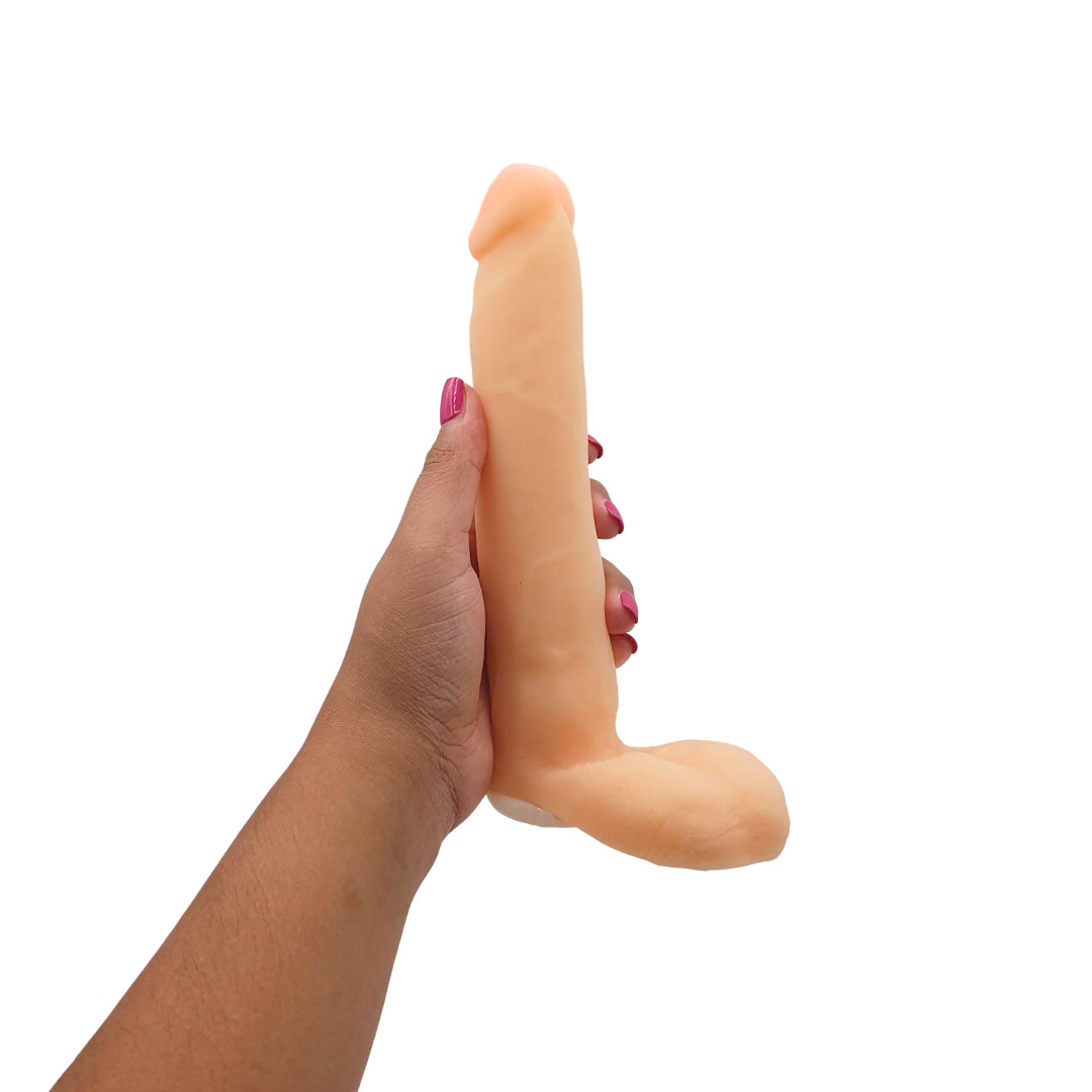 Prótese Peniana em TPR com Glande, Veias, Escroto, Vértebras e Encaixe para Cinta Peniana - Magic Sexy | Disponível em 3 Cores - 9