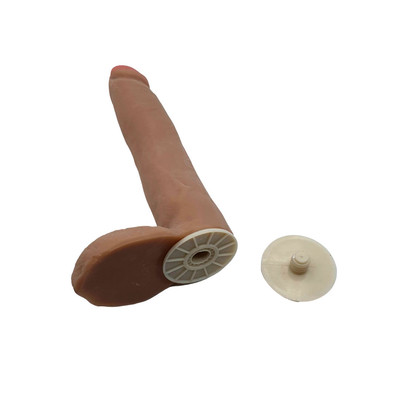 Foto 8 do produto Prótese Peniana em TPR com Glande, Veias, Escroto, Vértebras e Encaixe para Cinta Peniana - Magic Sexy | Disponível em 3 Cores
