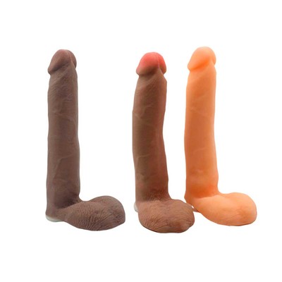 Prótese Peniana em TPR com Glande, Veias, Escroto, Vértebras e Encaixe para Cinta Peniana - Magic Sexy | Disponível em 3 Cores