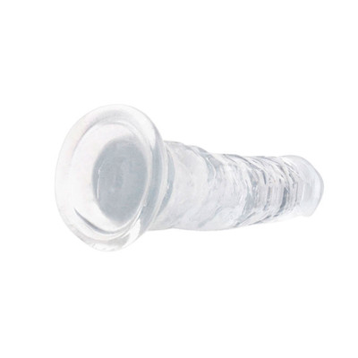 Foto 4 do produto Prótese Peniana Transparente no Formato Realístico em TPE com Ventosa - Lester-L | 21,3 x 4,2 cm