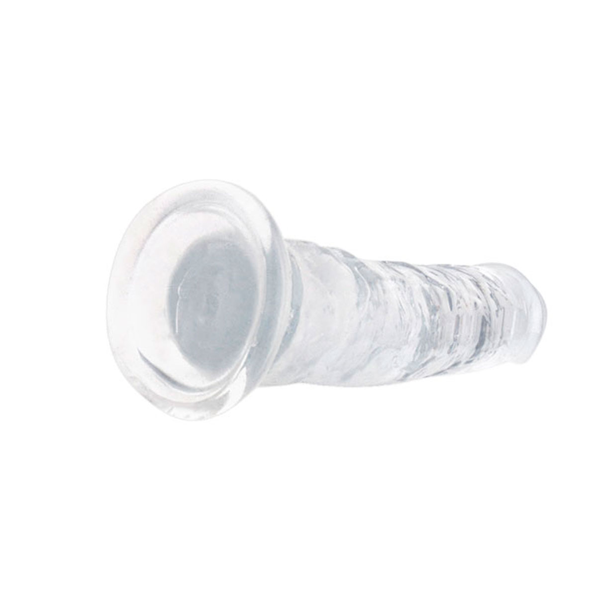 Prótese Peniana Transparente em TPE no Formato Realístico com Ventosa - Lester-S | 17,5 x 3,4 cm - 4