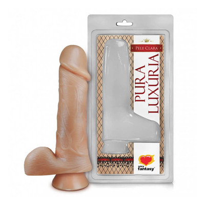 Prótese Peniana Ultra Realística com Glande Definida, Veias Salientes, Escroto e Ventosa na Base - Sexy Fantasy My Dick | 15 x 4,3 cm
