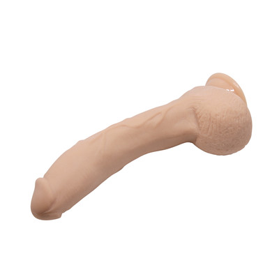 Foto 5 do produto Prótese Peniana Realística em TPR Curvada com Veias Salientes, Escroto Delineado e Ventosa - LyBaile Beautiful Jack 10.6" | 20,5 x 5,2 cm