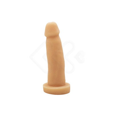 Foto 3 do produto Prótese Realística em Cyberskin com Vértebra Interna e Cinta Peniana Ajustável - CyberDildo 6 | 12,6 x 2,9 cm