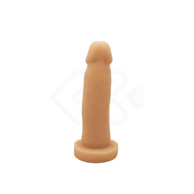 Foto 4 do produto Prótese Realística em Cyberskin com Vértebra Interna e Cinta Peniana Ajustável - CyberDildo 6 | 12,6 x 2,9 cm