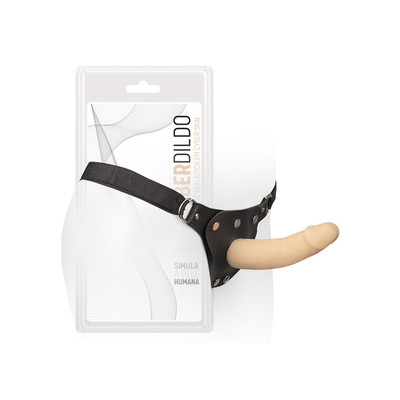Prótese Realística em Cyberskin com Vértebra e Cinta Peniana Ajustável - CyberDildo 8 | 15,5 x 3,7 cm