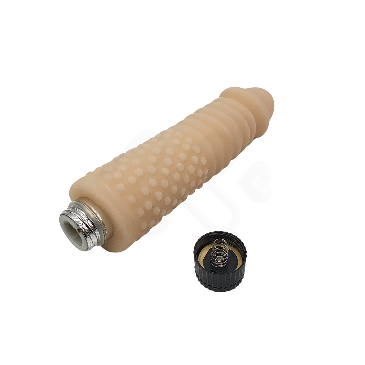 Prótese Realística em Cyberskin com Vibração Multivelocidade, Texturas Massageadoras e Cerdas Estimuladoras - Black Cherry 6.5 | 16,7 x 4 cm - 5