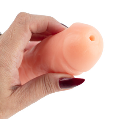 Foto 6 do produto Prótese Peniana Realística com Escroto, Ventosa e Simulação de Ejaculação - Realistic Ejaculating Dildo 9" | 14,2 x 4,4 cm