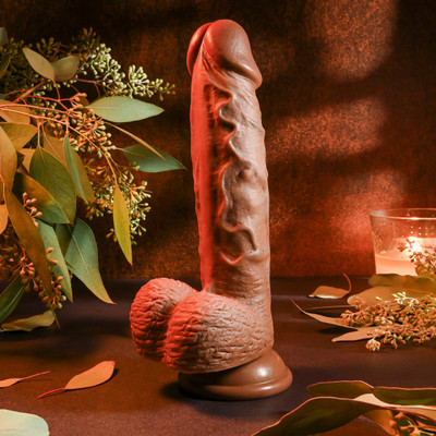 Foto 2 do produto Prótese Realística Flexível com Escroto e Ventosa na Base - Evolved Realistic Dildo 8 | 15 x 4 cm | Disponível em 2 Cores