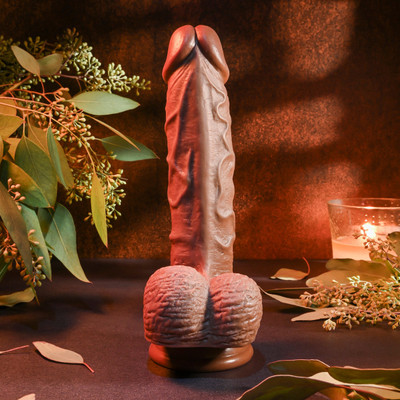 Foto 3 do produto Prótese Realística Flexível com Escroto e Ventosa na Base - Evolved Realistic Dildo 8 | 15 x 4 cm | Disponível em 2 Cores