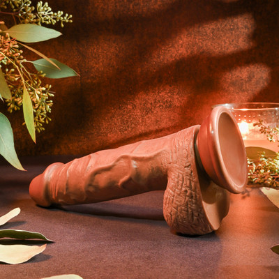 Foto 5 do produto Prótese Realística Flexível com Escroto e Ventosa na Base - Evolved Realistic Dildo 8 | 15 x 4 cm | Disponível em 2 Cores
